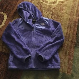Purple Northface Coat Sz M girls